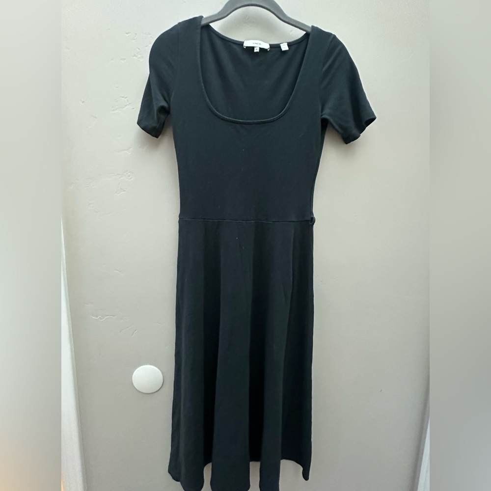 Vince Black Midi Dress